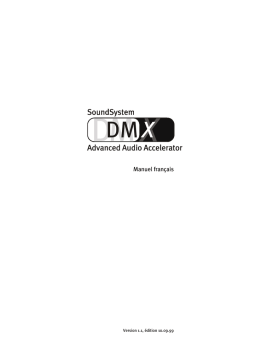 Terratec DMX Manual Manuel utilisateur