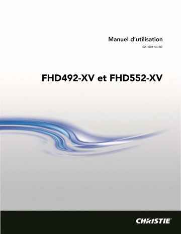 FHD492-XV | Christie FHD552-XV Versatile LCD display for 24/7 operation Manuel utilisateur | Fixfr