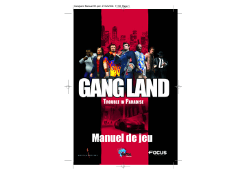 Manuel du propriétaire | GAMES PC GANG LAND-TROUBLE IN PARADISE Manuel utilisateur | Fixfr