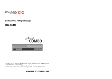 Manuel du propriétaire | Daewoo DX-7410 Manuel utilisateur | Fixfr