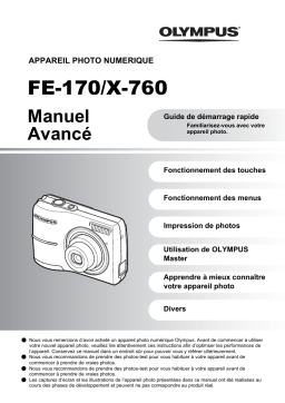 Olympus X760 Manuel utilisateur