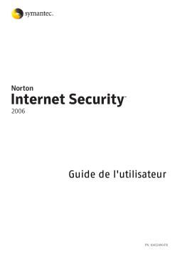 Symantec Norton Internet Security 2006 Manuel utilisateur