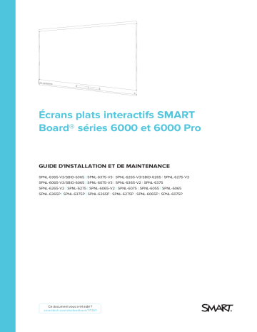 Guide de référence | SMART Technologies Board 6000 and 6000 Pro Manuel utilisateur | Fixfr