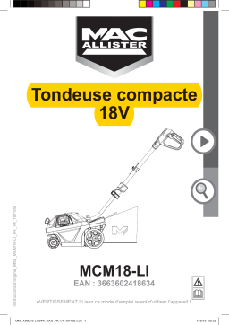 Mac Allister MCM18-LI Mode d'emploi