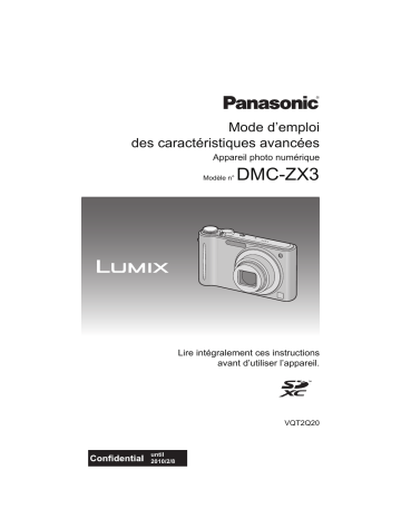 Panasonic DMC ZX3 Mode d'emploi | Fixfr