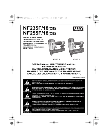 Max NF235F/18, NF255FA/18 Manuel du propriétaire | Fixfr