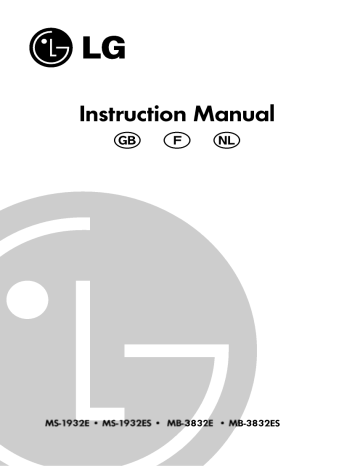 MS-1932E | LG MB-3832E Manuel du propriétaire | Fixfr