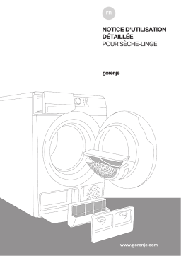 Gorenje DS92ILS Sèche-linge à condensation pose libre avec pompe à chaleur Manuel utilisateur