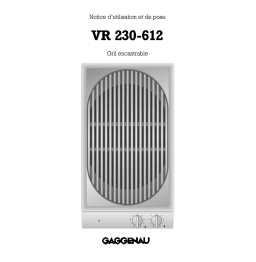 Gaggenau VR230612 Manuel utilisateur