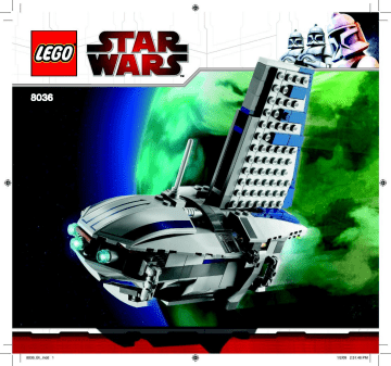 Guide d'installation | Lego 8036 Separatist Shuttle Manuel utilisateur | Fixfr