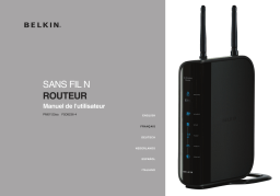 Belkin ROUTEUR SANS FIL N #F5D8236ED4 Manuel utilisateur