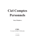 Ciel COMPTES PERSONNELS 3 Manuel utilisateur