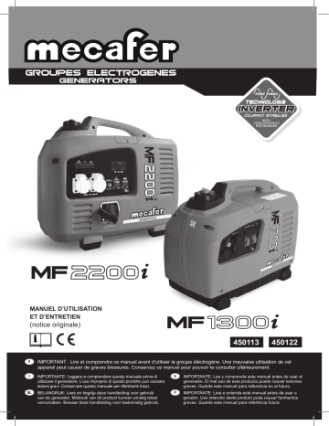 Mecafer MF2200I Mode d'emploi | Fixfr