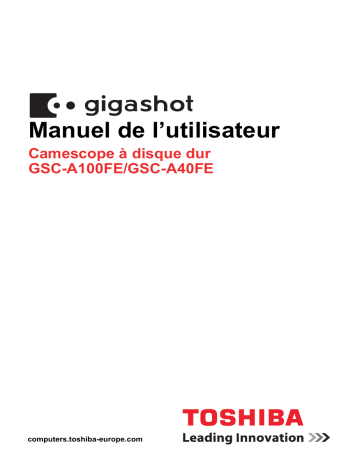 Gigashot GSC A40FE | Mode d'emploi | Toshiba Gigashot GSC A100FE Manuel utilisateur | Fixfr