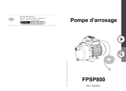 Castorama Pompe d'arrosage 800W Mode d'emploi