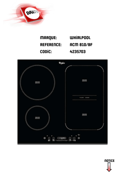 Whirlpool ACM810BF Manuel utilisateur