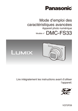 Panasonic DMC FS33 Mode d'emploi