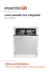 Essentiel b ELVI 443f Lave-vaisselle Manuel utilisateur