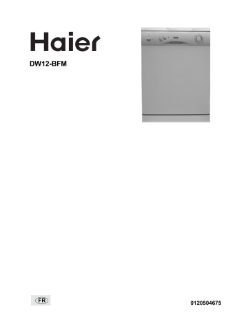 Haier DW12-BFM Manuel utilisateur | Fixfr