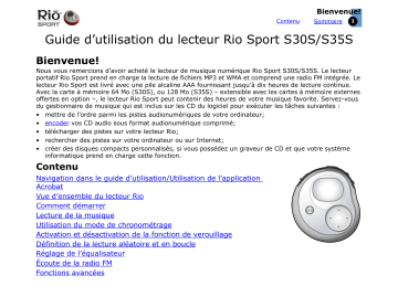 Manuel du propriétaire | Rio S35S Manuel utilisateur | Fixfr