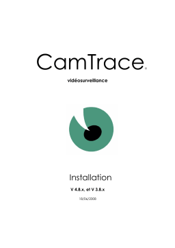 CAMTRACE CAMTRACE V4.8 Manuel utilisateur