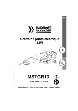 Mac Allister MSTGR13 Mode d'emploi