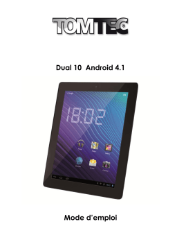 Tomtec Dual 10 Android 4.1 Manuel utilisateur