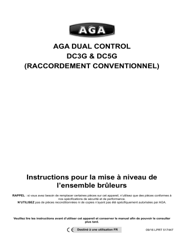 AGA DC3 & DC5 Burner Manuel du propriétaire | Fixfr