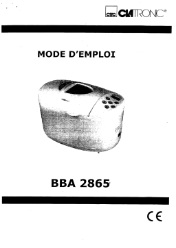 Clatronic BBA 2865 Manuel utilisateur