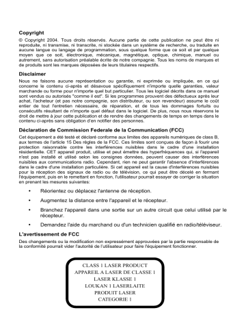 Manuel du propriétaire | AOpen DUW1608ARR0407A Manuel utilisateur | Fixfr