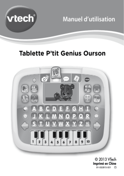 VTech P'tit Genius Ourson Manuel utilisateur