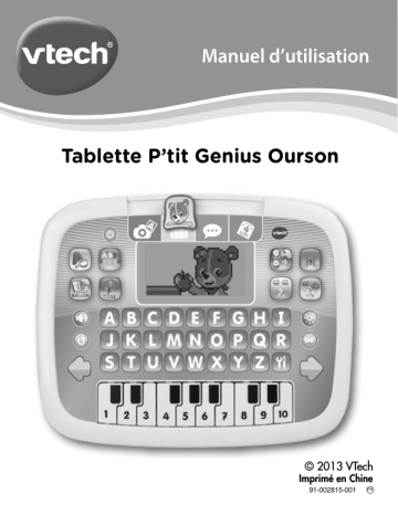 VTech P'tit Genius Ourson Manuel utilisateur | Fixfr