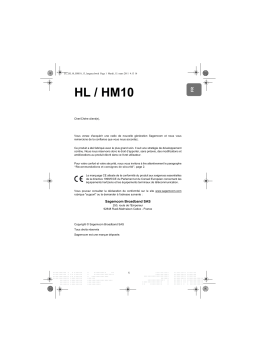 SAGEMCOM HL10 Manuel utilisateur