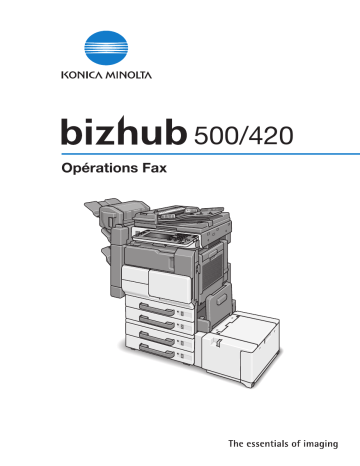 Manuel du propriétaire | Konica Minolta BIZHUB 750 Manuel utilisateur | Fixfr