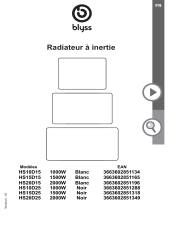 Blyss HS10CWT41A Manuel utilisateur | Fixfr