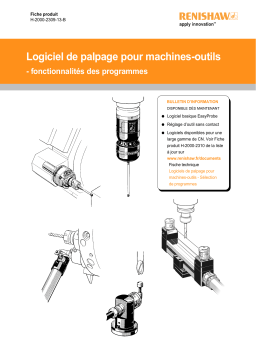 Logiciel de palpage Renishaw : Fiche produit + IA