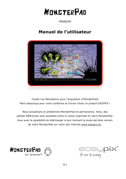 Easypix MonsterPad Red Ninja Dual Core Manuel utilisateur