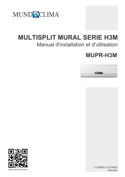 mundoclima MUPR-H3M “MultiSplit Wall type” MultiSplit Inverter Guide d'installation