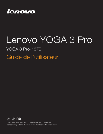 Mode d'emploi | Lenovo Yoga 3 Pro 1370 Manuel utilisateur | Fixfr