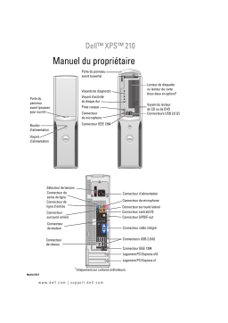 Dell XPS 210 desktop Manuel du propriétaire