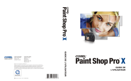 Corel PaintShop Pro X Mode d'emploi