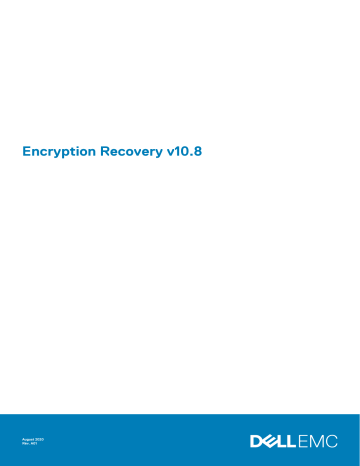 Mode d'emploi | Dell Encryption security Manuel utilisateur | Fixfr