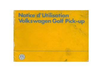 Manuel du propriétaire | Volkswagen Golf Manuel utilisateur | Fixfr