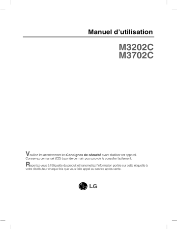 LG M3202C-BA Manuel du propriétaire | Fixfr