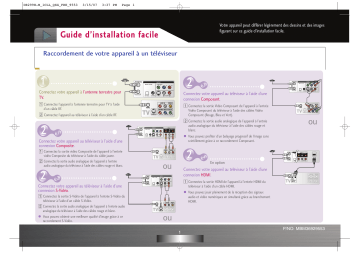 LG DR299H-M Manuel du propriétaire | Fixfr