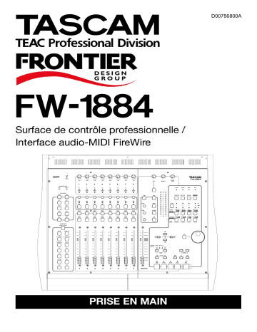 Manuel du propriétaire | Tascam FW1884 Manuel utilisateur | Fixfr