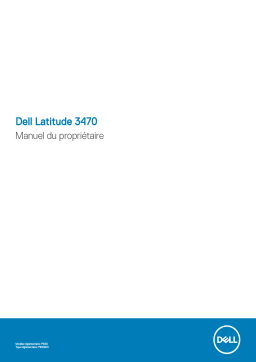 Dell Latitude 3470 laptop Manuel du propriétaire