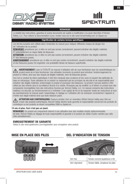 Spektrum DX2E 2 Ch DSMR Surface Radio Manuel utilisateur