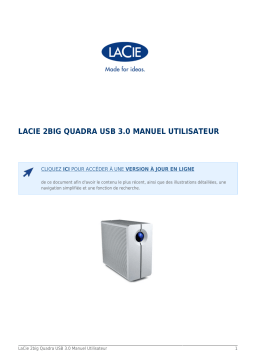 LaCie 2BIG QUADRA USB 3.0 Manuel utilisateur