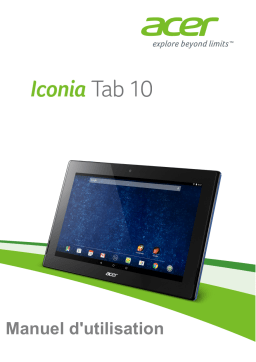 Acer Iconia Tab 10 A3-A30 Mode d'emploi